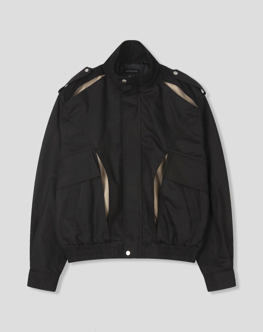 Premium High-Neck Utility Jacket | Minimalist Structured Fit