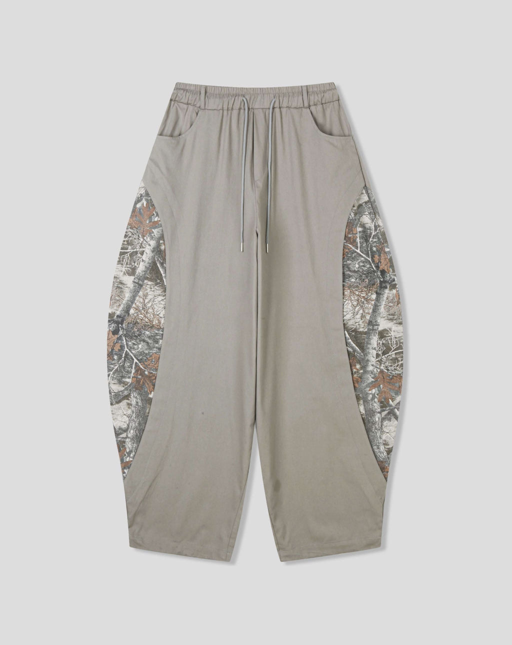 Ballon Relaxed Utility Pants with Camo Side Panels