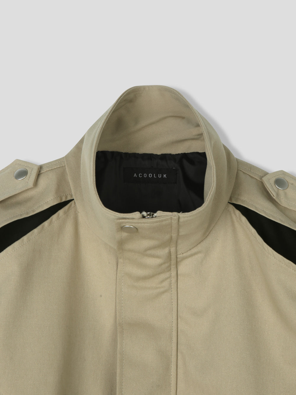 Premium High-Neck Utility Jacket | Minimalist Structured Fit
