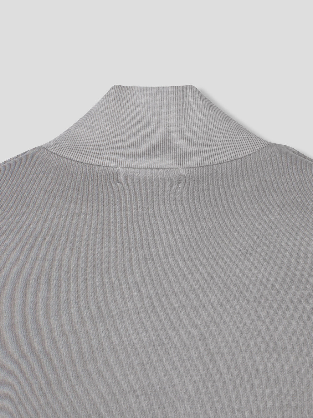 Vintage Washed French Terry Raw Edge Seam Zip-Up Jacket