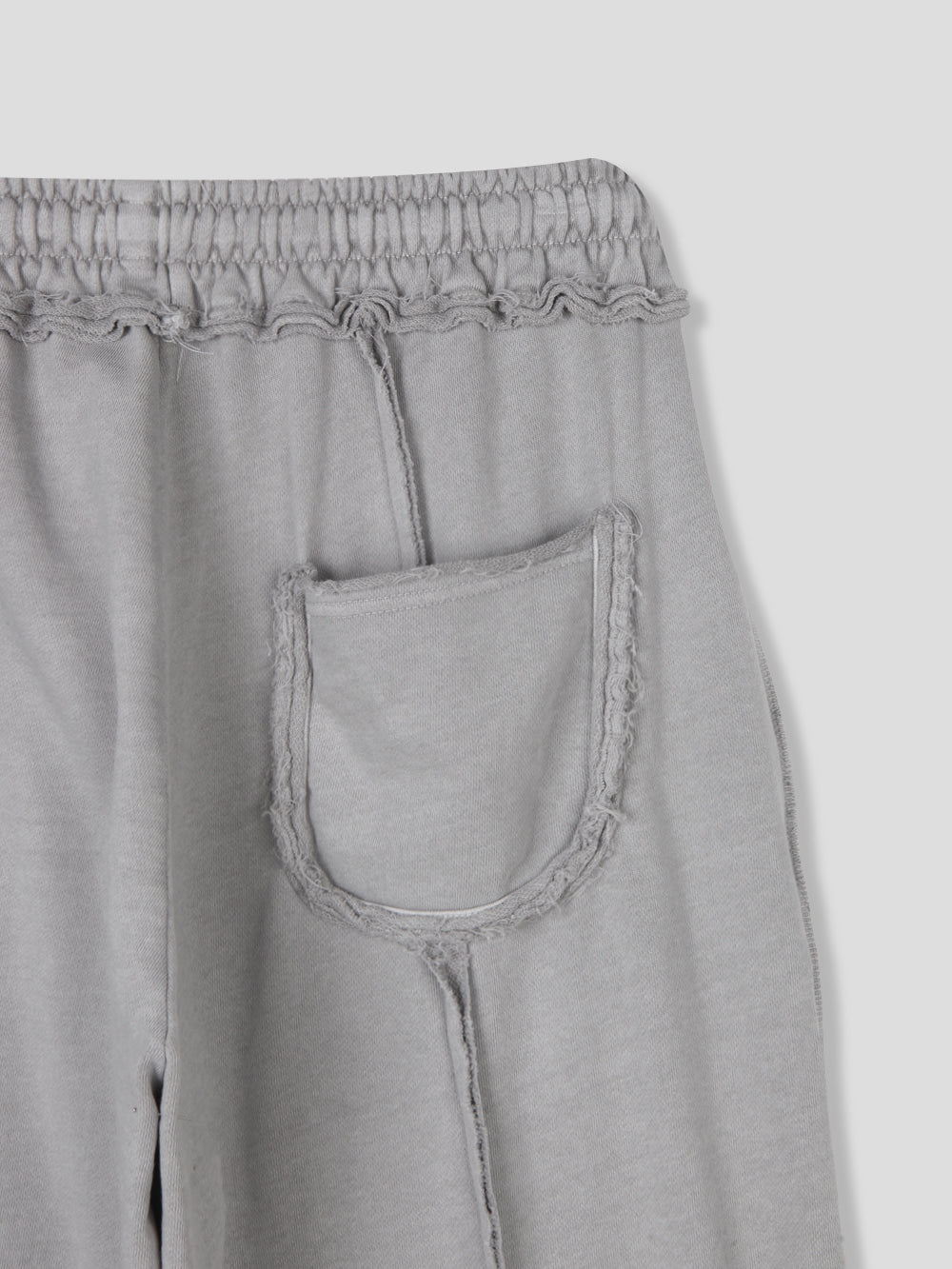 Raw Edge Wide-Leg Pigment Dyed Lounge Pants
