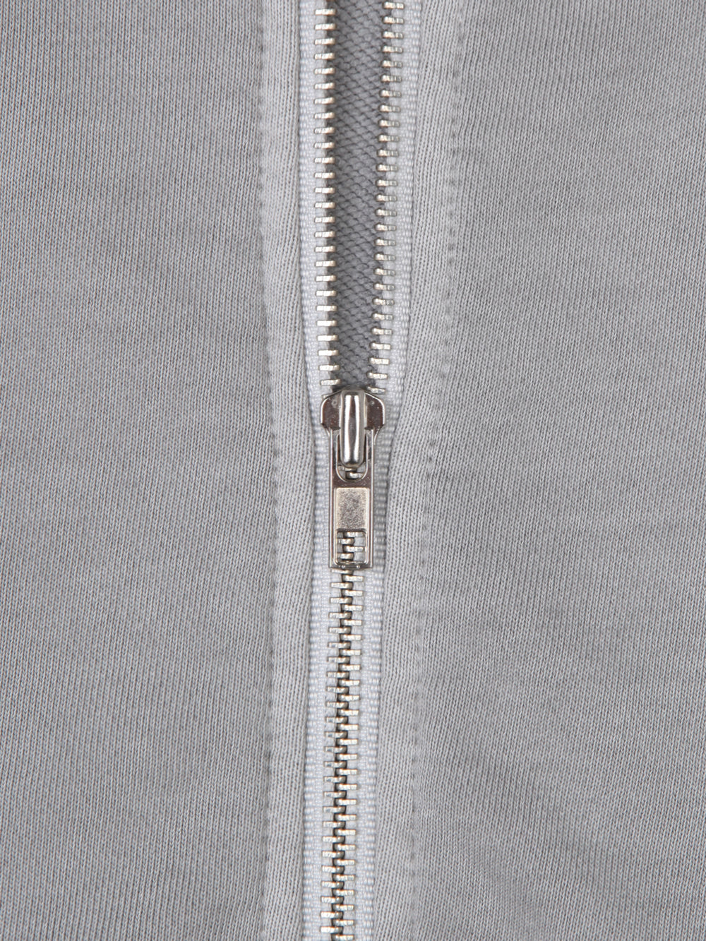 Vintage Washed French Terry Raw Edge Seam Zip-Up Jacket