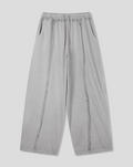 Raw Edge Wide-Leg Pigment Dyed Lounge Pants