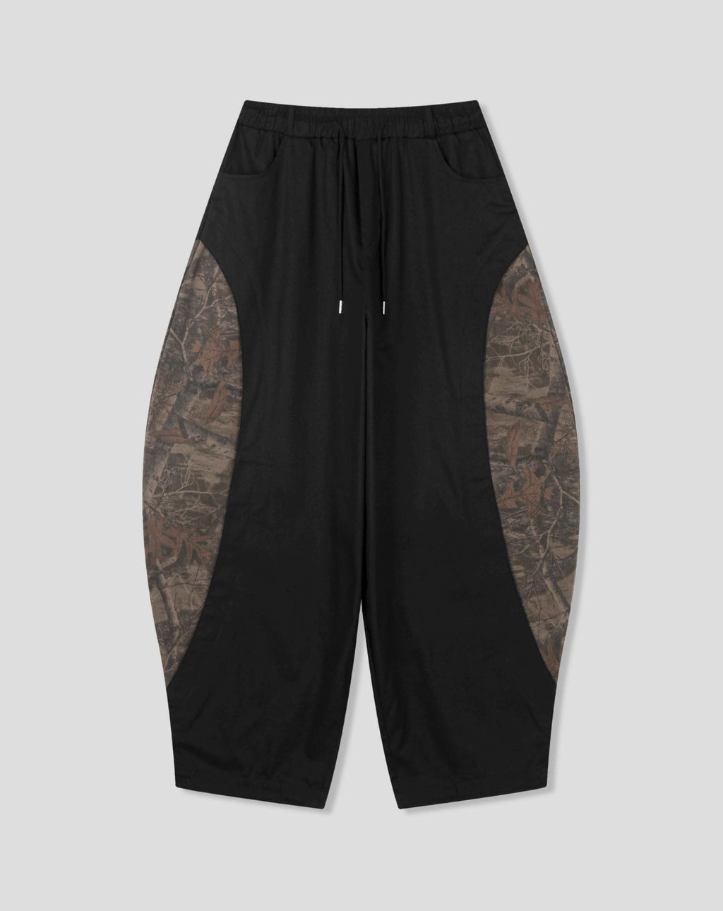 Ballon Relaxed Utility Pants with Camo Side Panels
