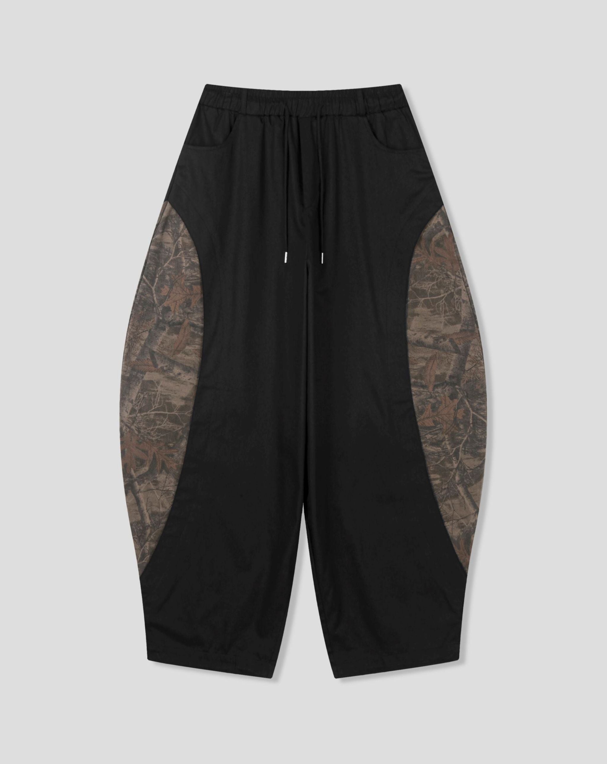 Ballon Relaxed Utility Pants with Camo Side Panels