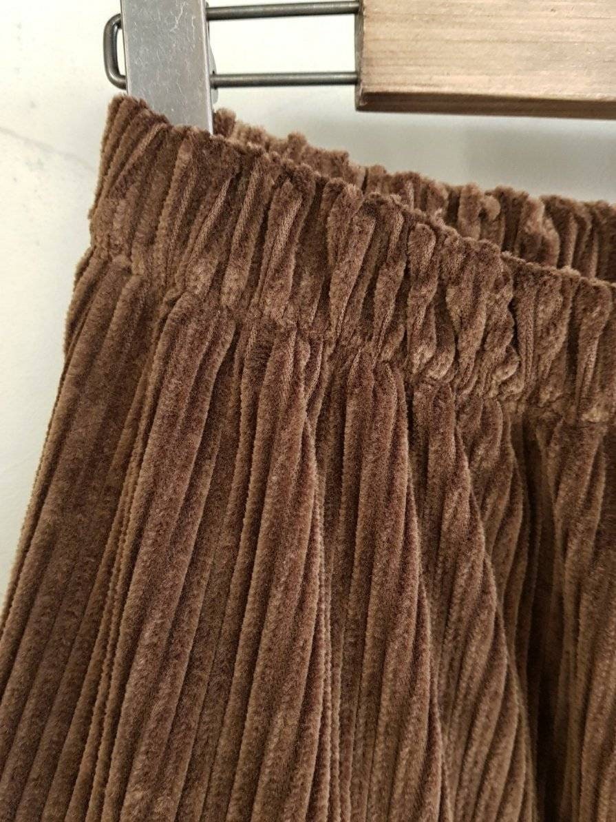 Corduroy Maxi Skirt – Tiered Flare, Rustic Winter Warmth, Elastic Waist, 100% Cotton