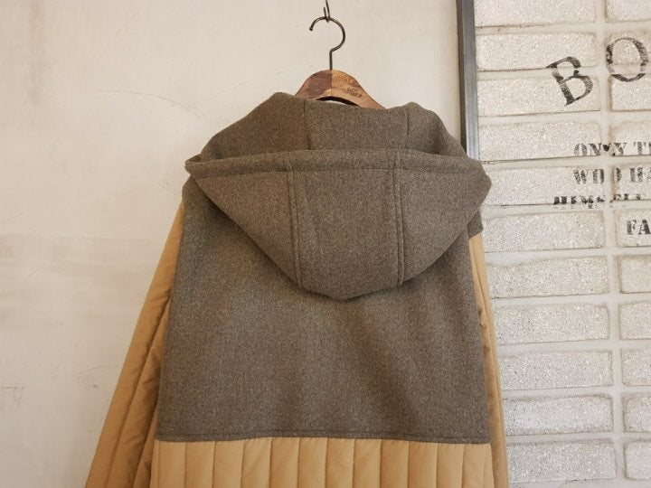 Colorblock Quilted Long Zip-Up Hooded, Coat Minimal, Cozy & Statement-Making Outerwear