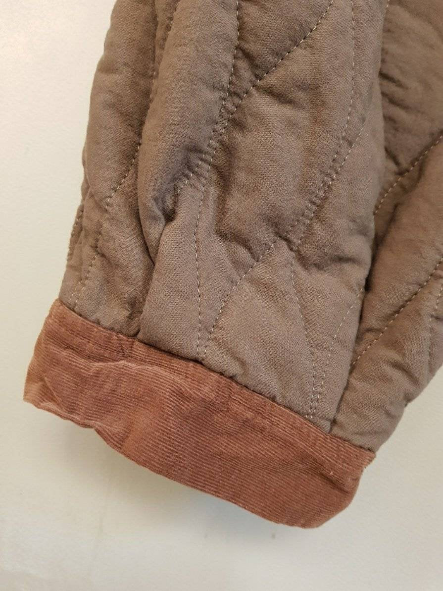 High Rise Quilted Padding Aladdin Pants Baggy Rustic Style Loose fit