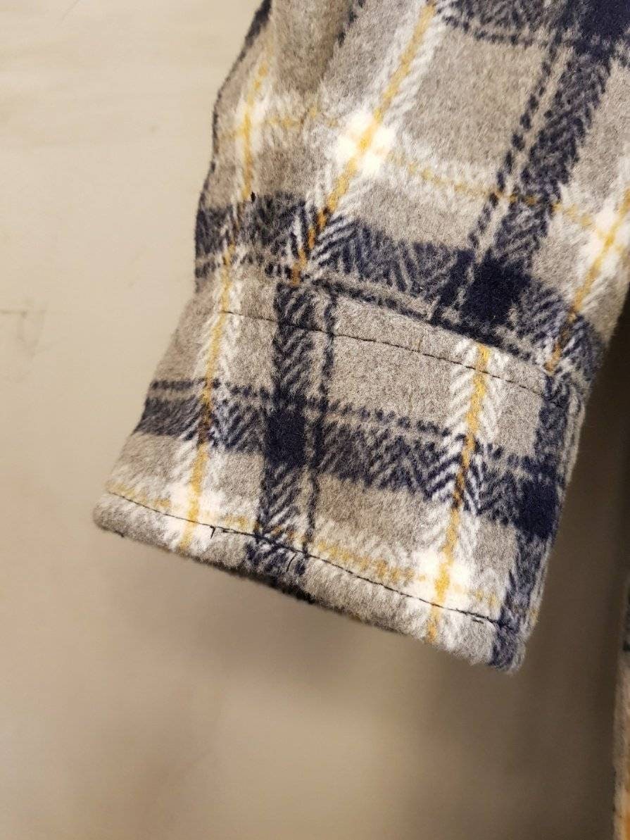 Thermal Wool and Padding Wide Collar Overfit Coat for Winter
