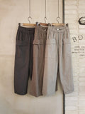 Linen Cotton Wide Leg Pants: Cropped Baggy Fit, Front Pockets, Summer Breeze