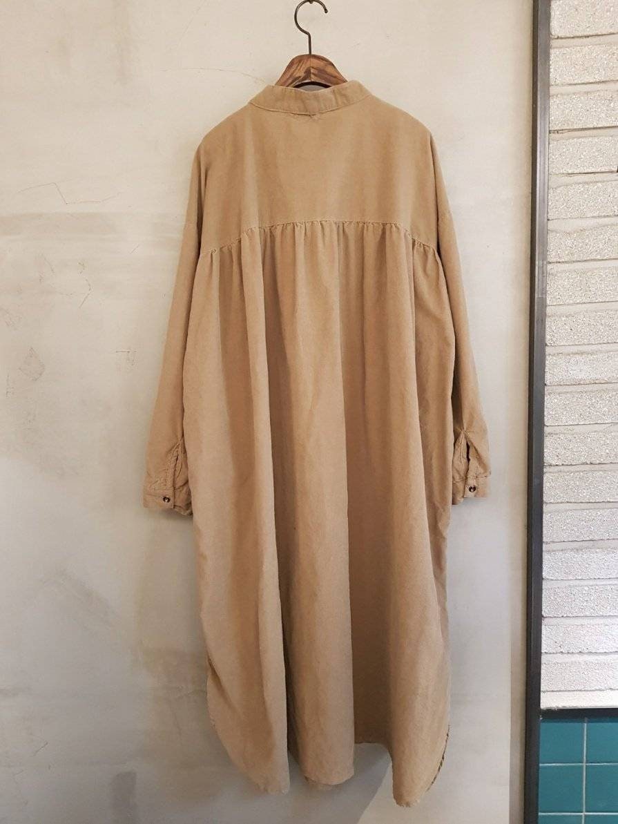 Women's Fine Corduroy Long Dress, Loose fit