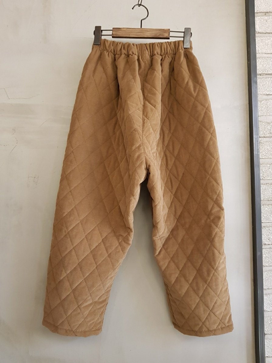 Quilted Thermal Joggers, Padded Winter Trousers, Cozi fit.