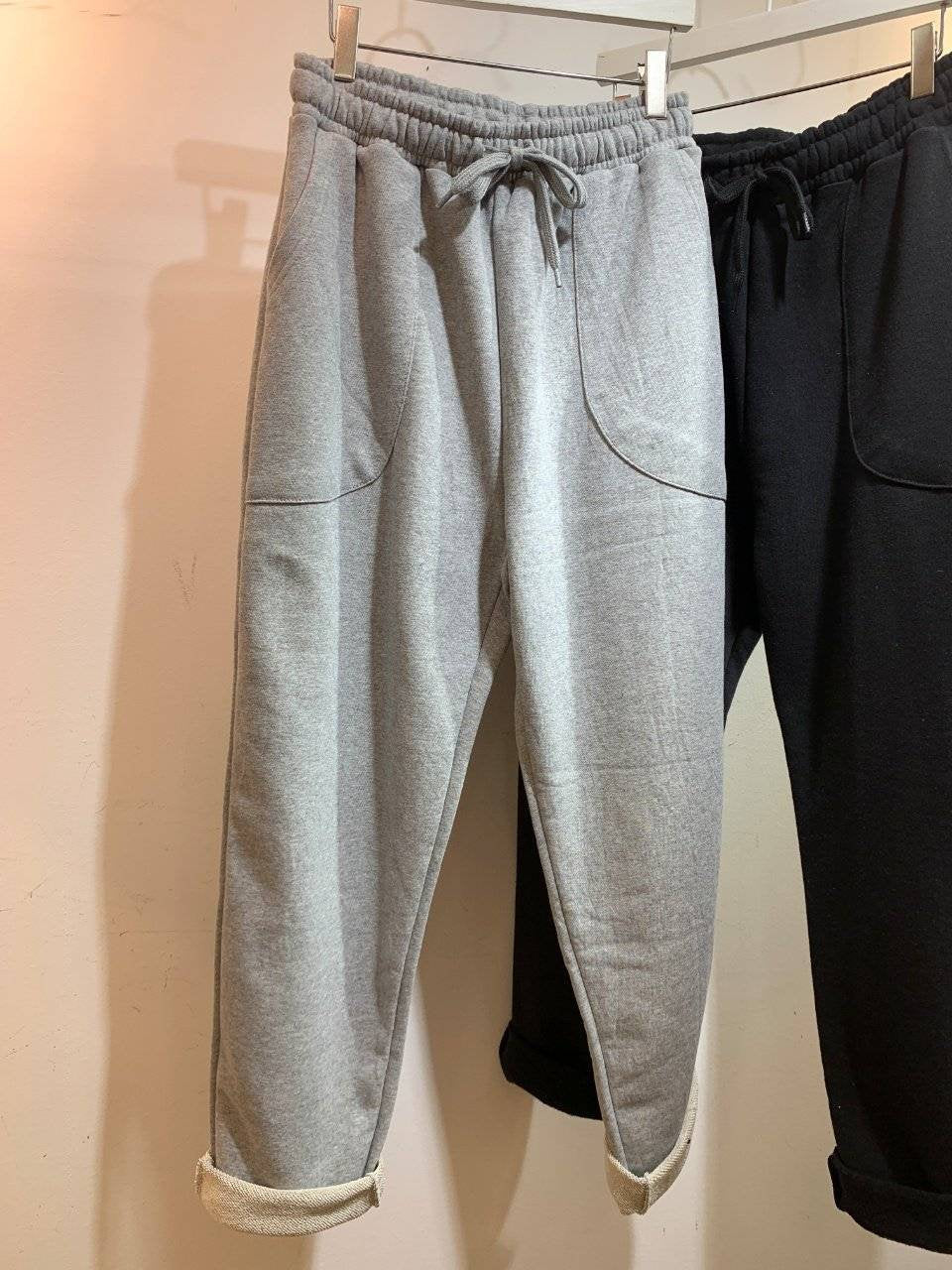 Cotton Tapered Semi-Baggy Jogger , Mustard only available