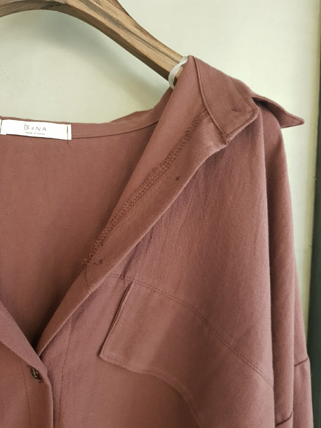 Loose Fit Open Button Collared Shirts Blouse