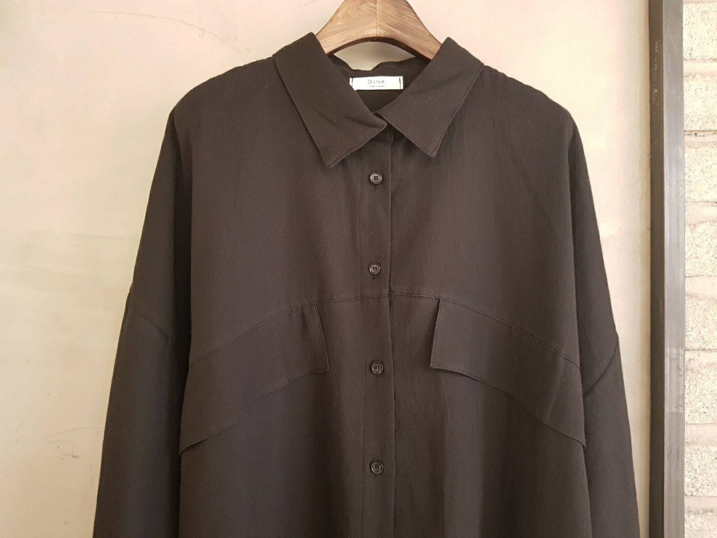 Loose Fit Open Button Collared Shirts Blouse