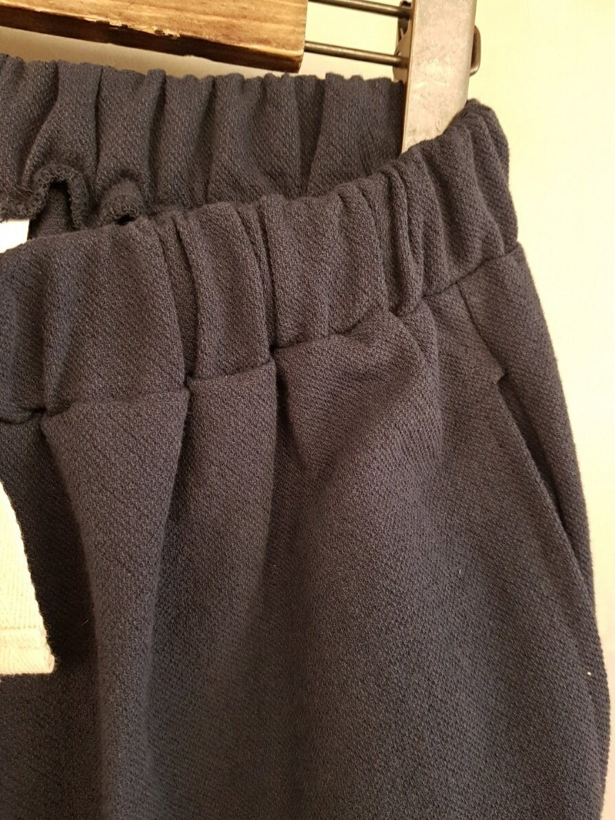 Women's Pastel Tone Cotton Banding Semi Baggy Tapered Jogger Pants