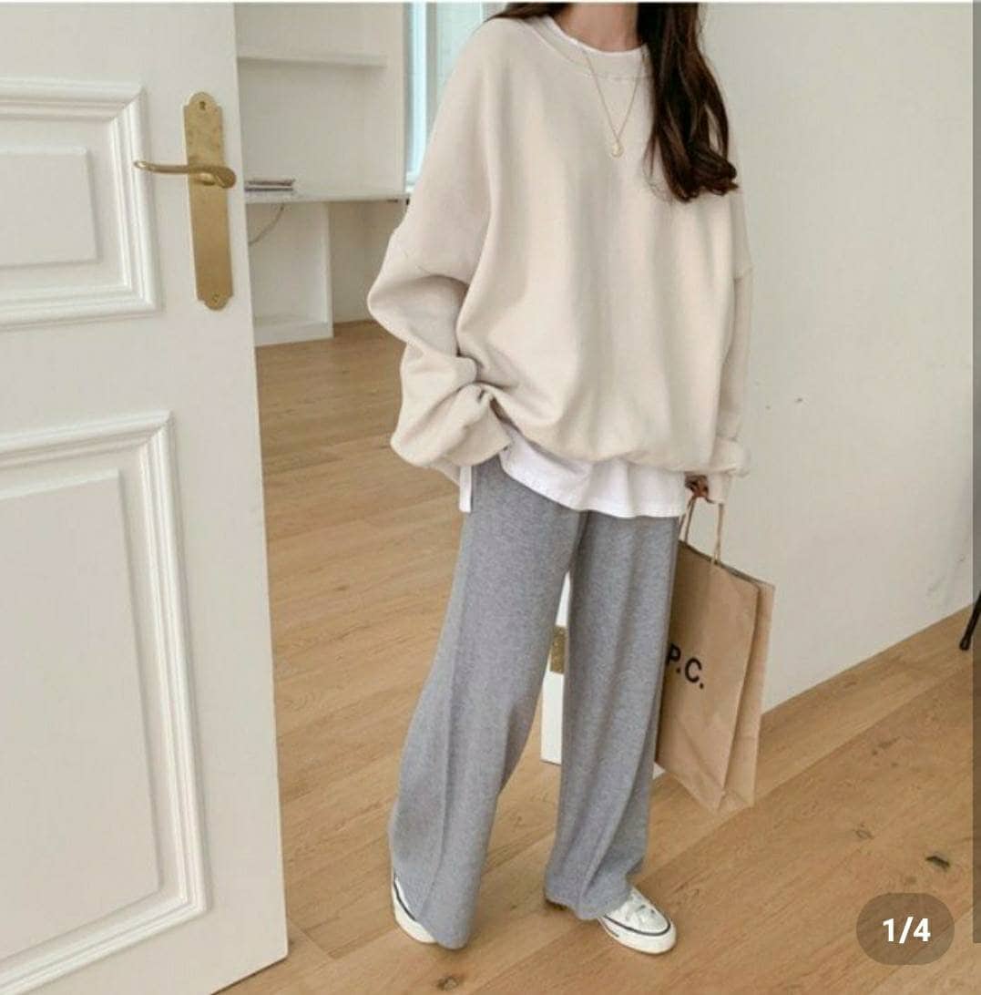 Overfit Thick Soft Cotton Fleece Sweatshirts