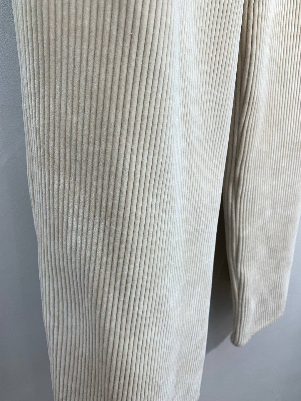 Velour Corduroy Soft Touch High rise Pants with banding waist