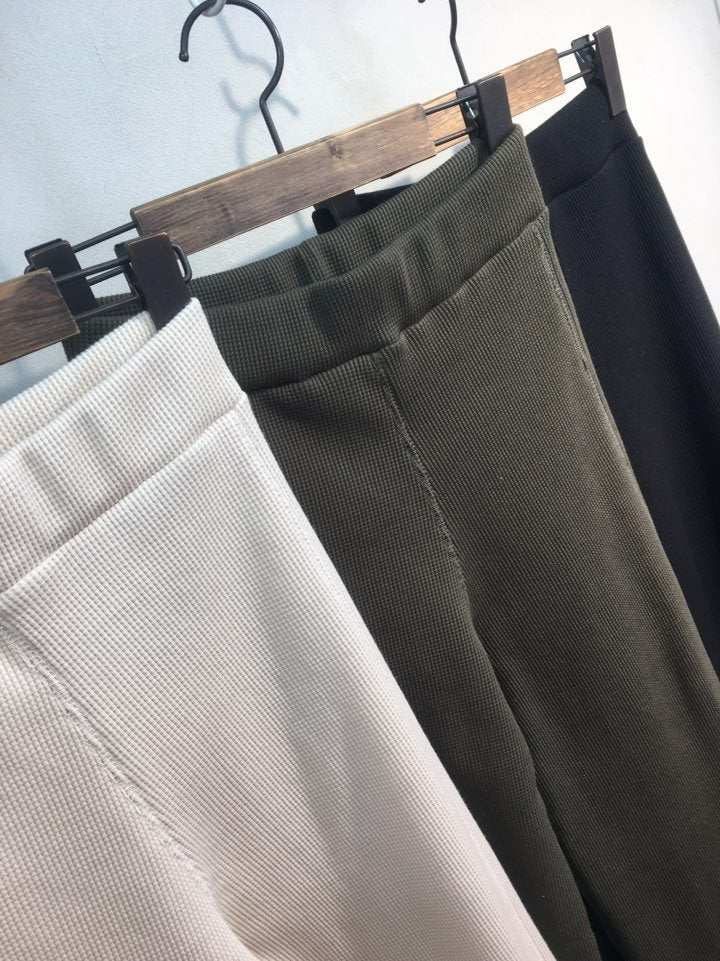 Super Comfy Waffle Pants, Set with waffle top round shirts