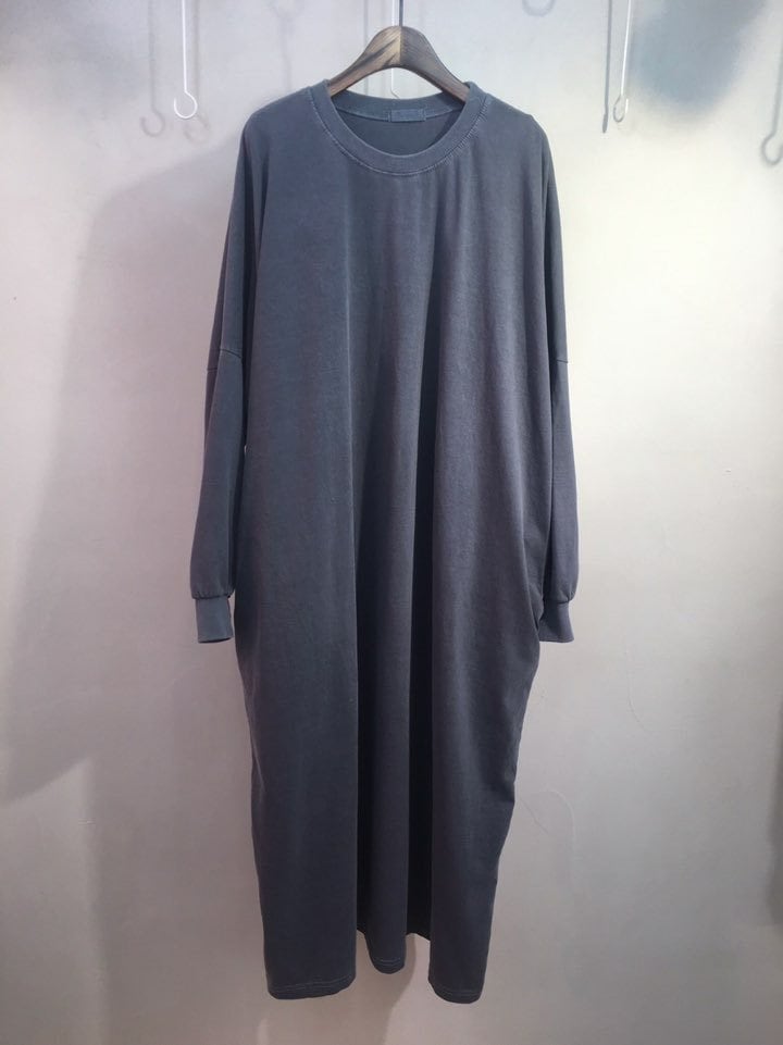 Oversized Long Sleeve Cotton Maxi Dress I Maternity Friendly One-Mile Wear