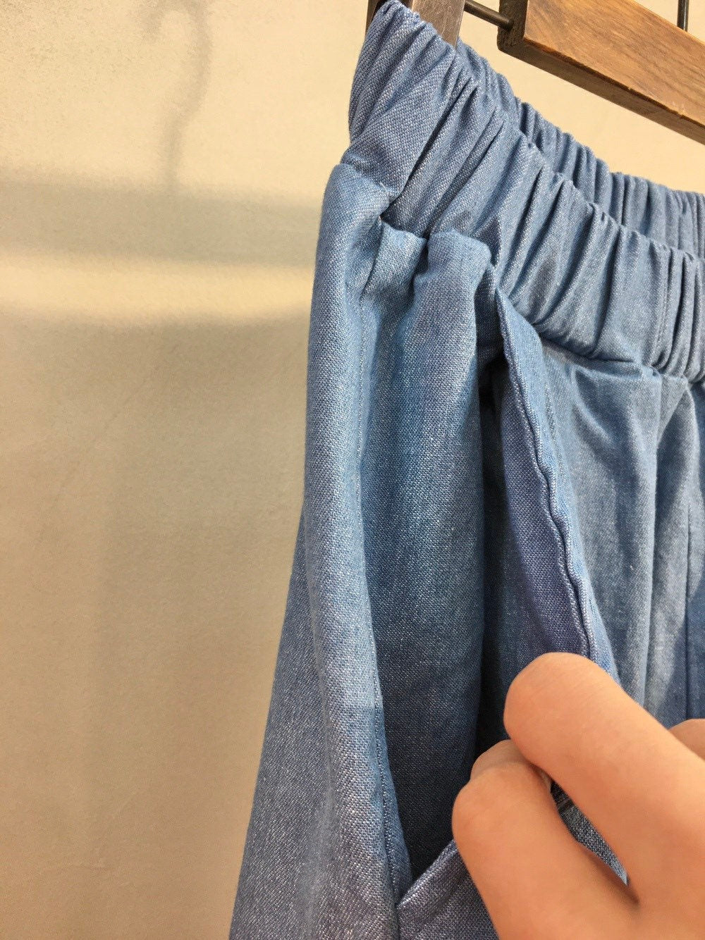 Light and Soft Denim High Rise Aladin Baggy Pants