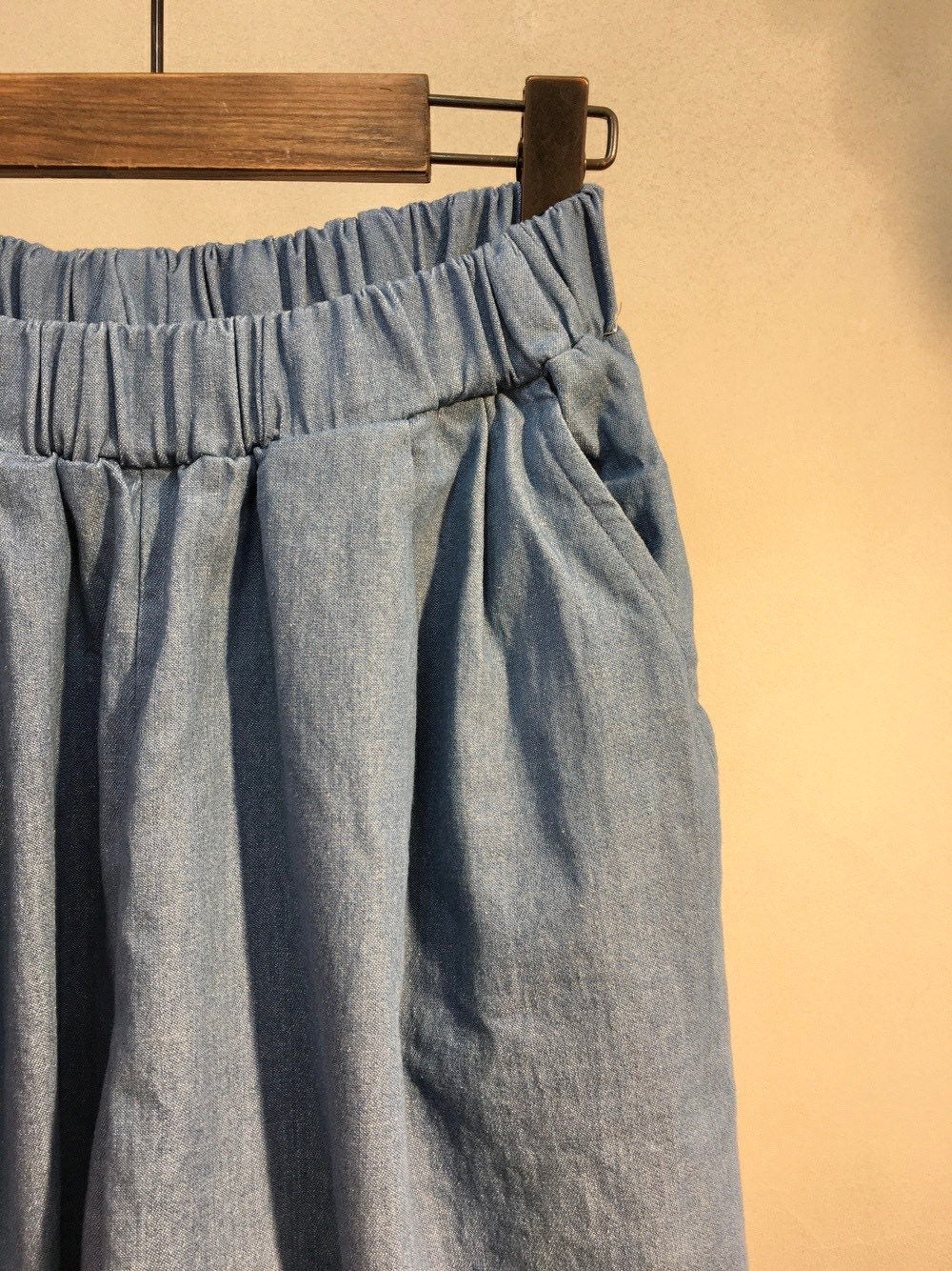 Light and Soft Denim High Rise Aladin Baggy Pants