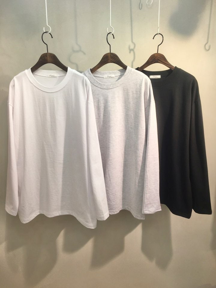 Women’s Everyday Soft Basic Cotton Long Sleeve Top