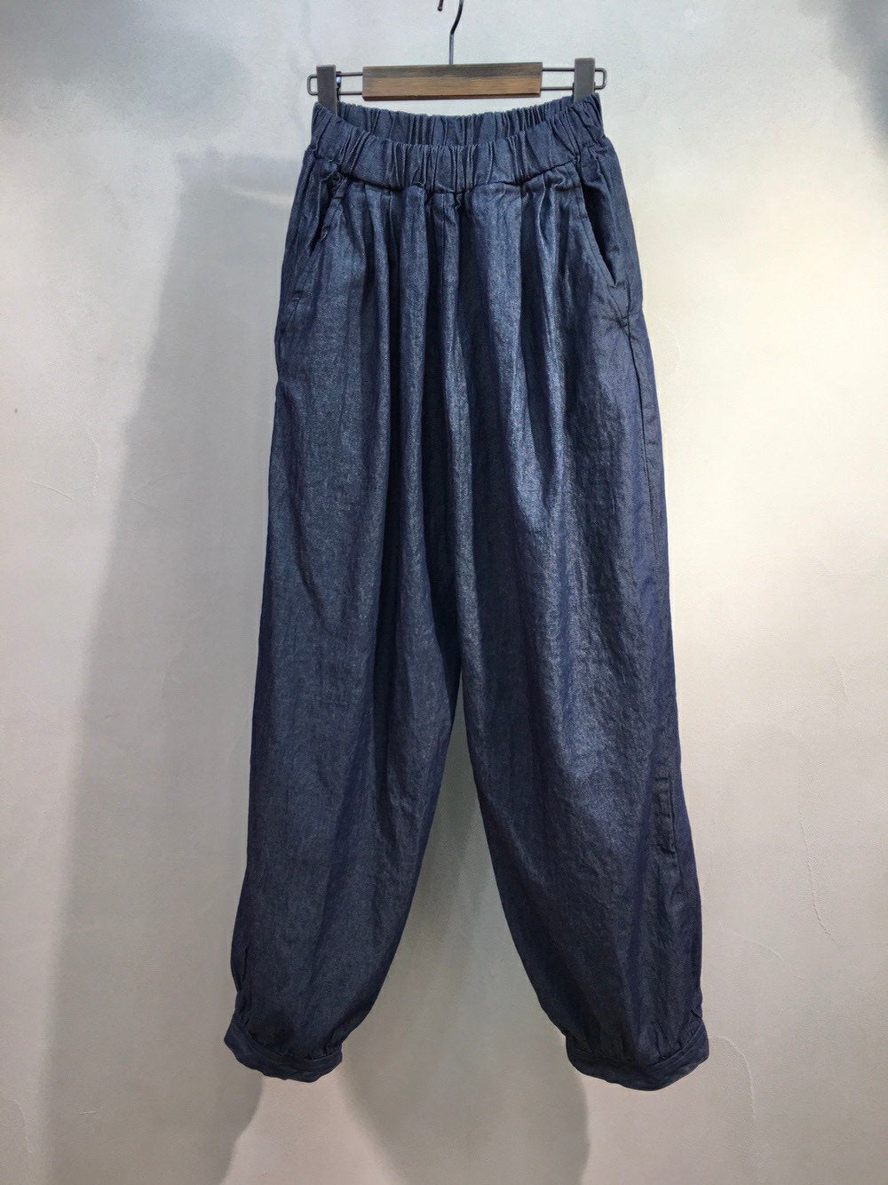 Light and Soft Denim High Rise Aladin Baggy Pants