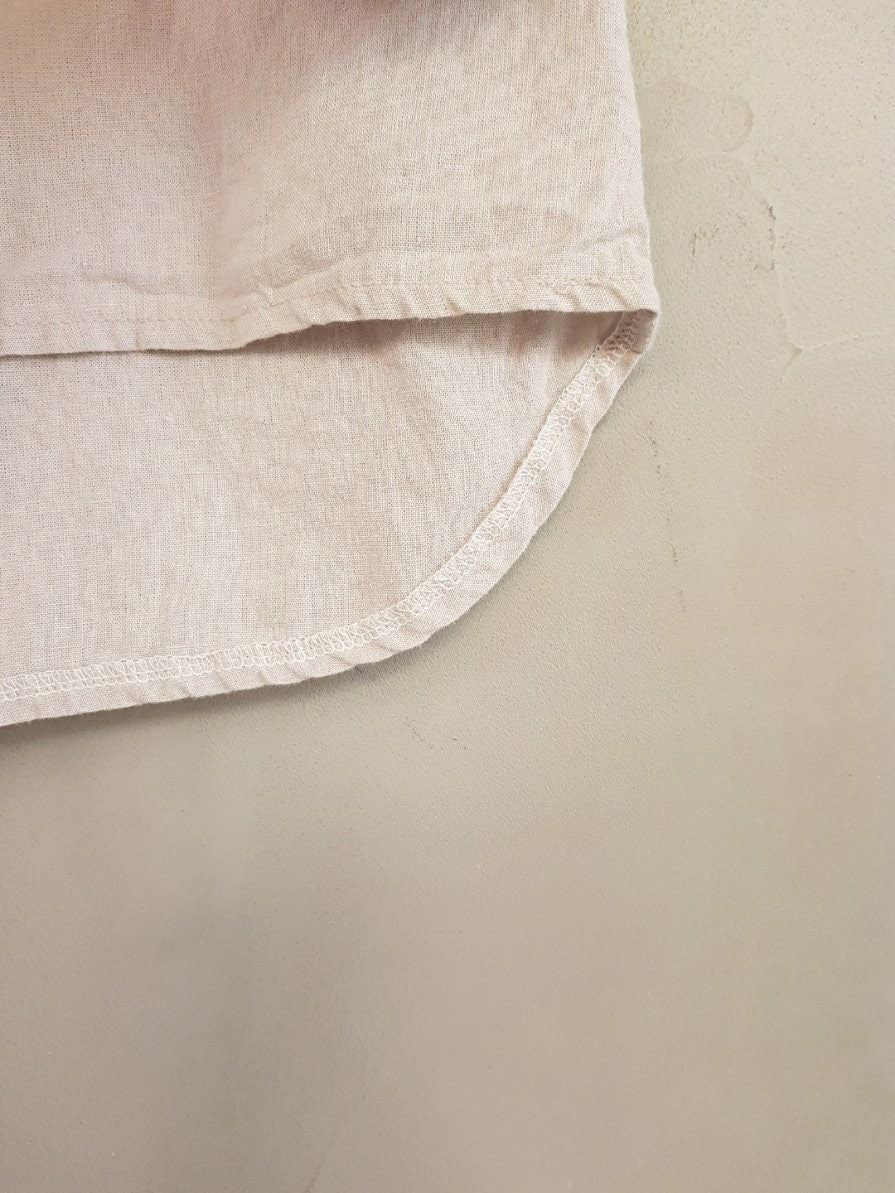 SUMMER SPECIAL 100% Rustic Linen Loose Fit Sleeveless Blouse