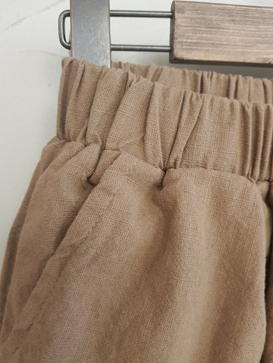 100% Natural Linen Loose Fit Shorts | Lightweight, Breathable, Mid-Thigh Length