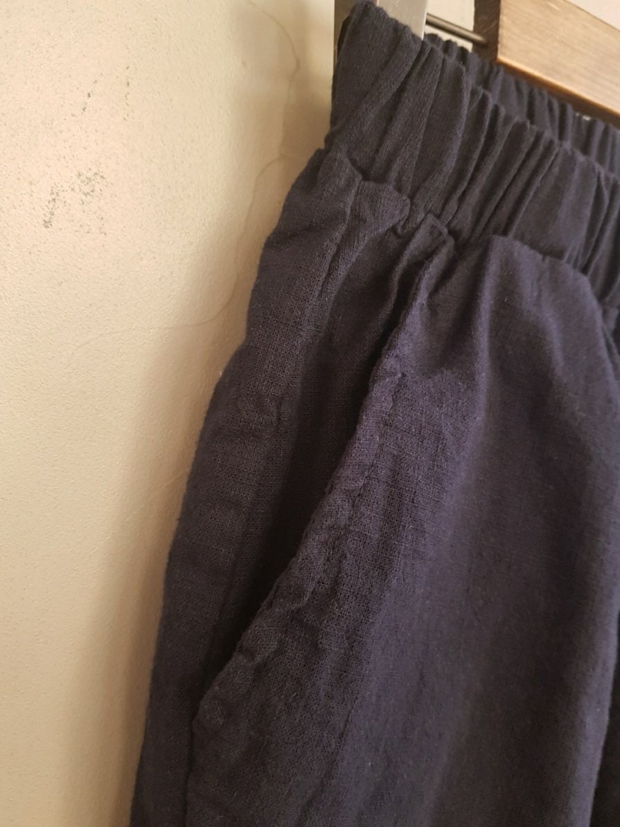 100% Natural Linen Loose Fit Shorts | Lightweight, Breathable, Mid-Thigh Length