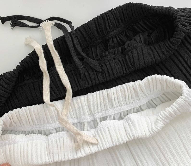Women’s Pleated Top and Shorts Set for Summer