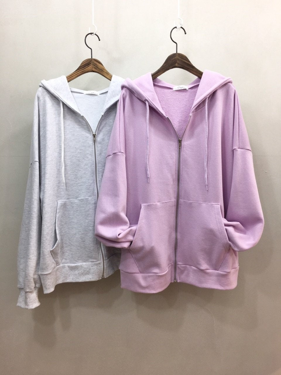 Sweat Cotton Full Zip up Loose Fit Hoodie for SS seasons