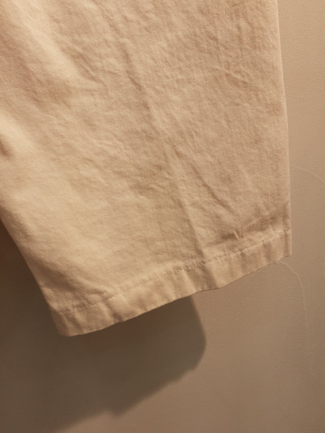 Cotton String Cropped Baggy Pants