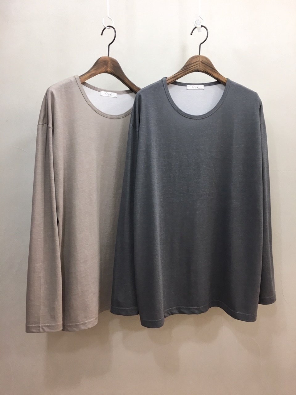 Minimalist Pigment-Dyed Long Sleeve T-Shirt | 100% Cotton Oversized Tee