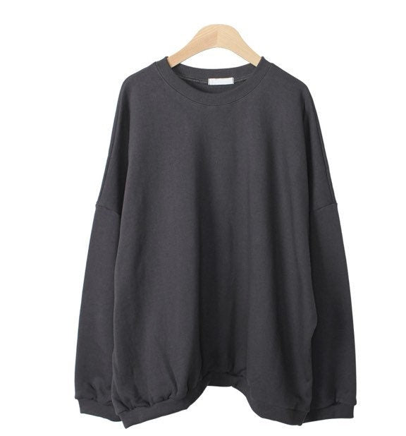 Women’s Loose fit Solid Simple Cotton Sweatshirts for Fall and Spring