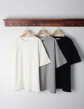 Fleece Cotton Oversized T-Shirts – White, Gray, Black