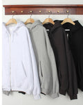 Women’s Overfit Basic Hoodie Full Zipup Fleece Jacket