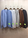 Oversized Fleece Sweatshirt | Thick Cotton Pullover, Korean Made Loungewear