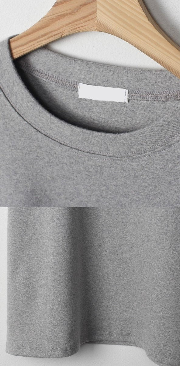 Fleece Cotton Oversized T-Shirts – White, Gray, Black