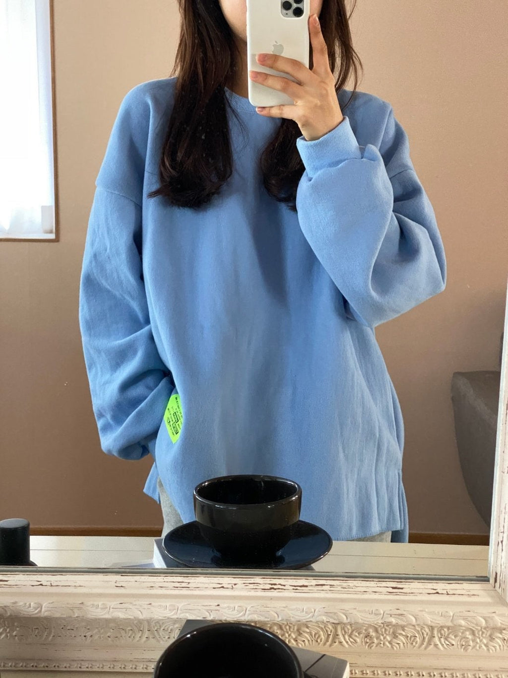 Oversized Fleece Sweatshirt | Thick Cotton Pullover, Korean Made Loungewear