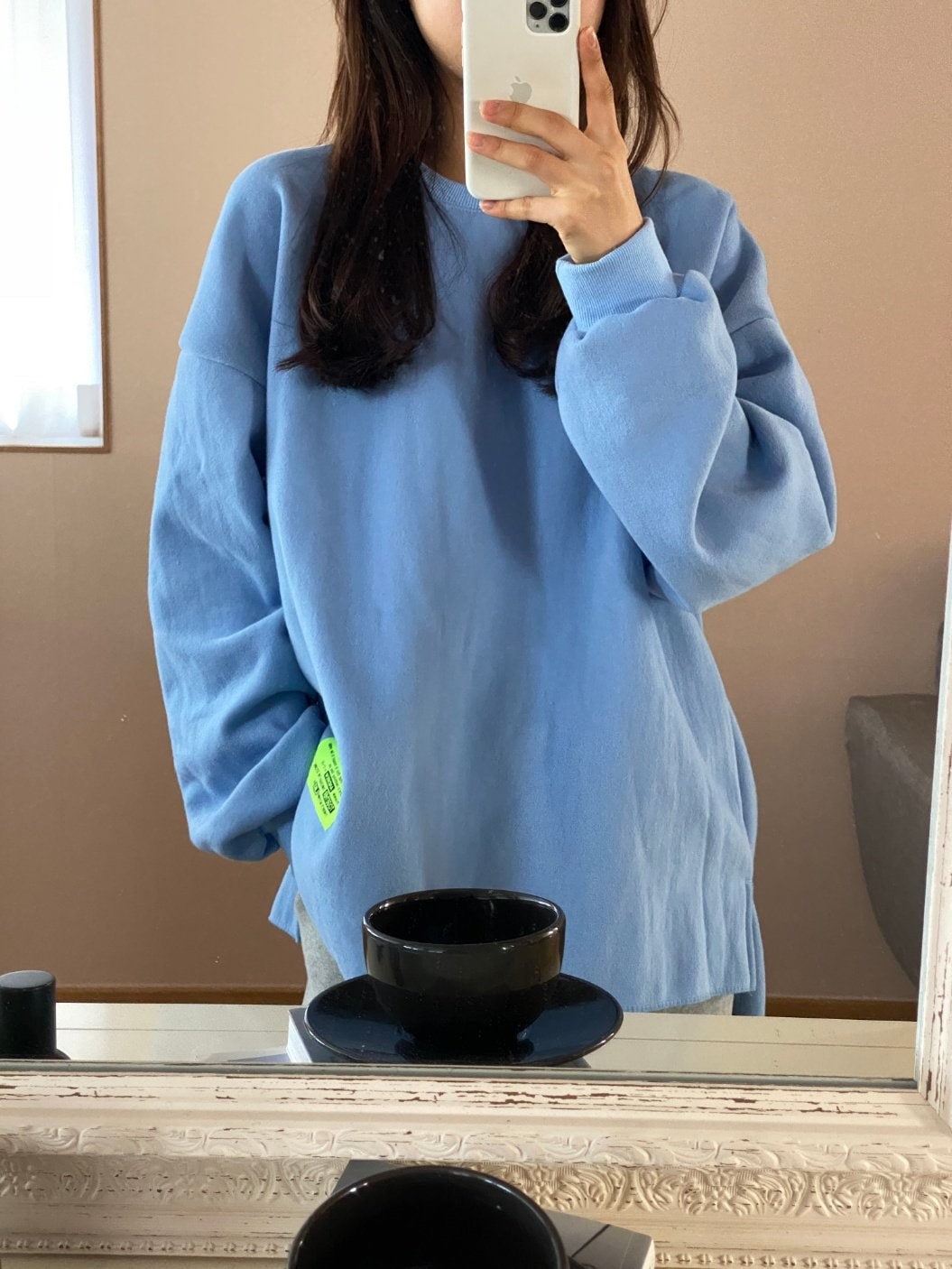 Oversized Fleece Sweatshirt | Thick Cotton Pullover, Korean Made Loungewear