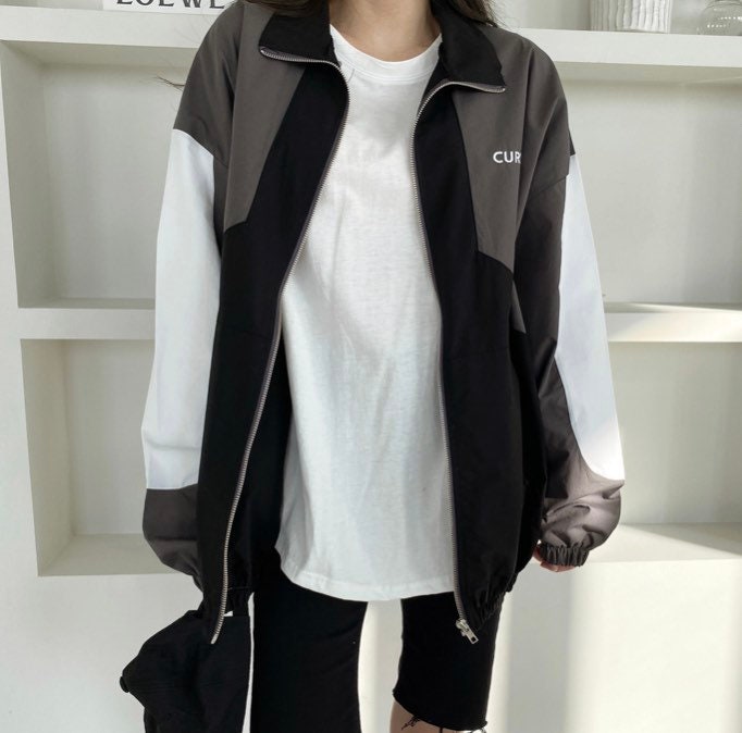 Women’s Overfit Cotton Colors Gym Active Zipup Jacket All Seasons