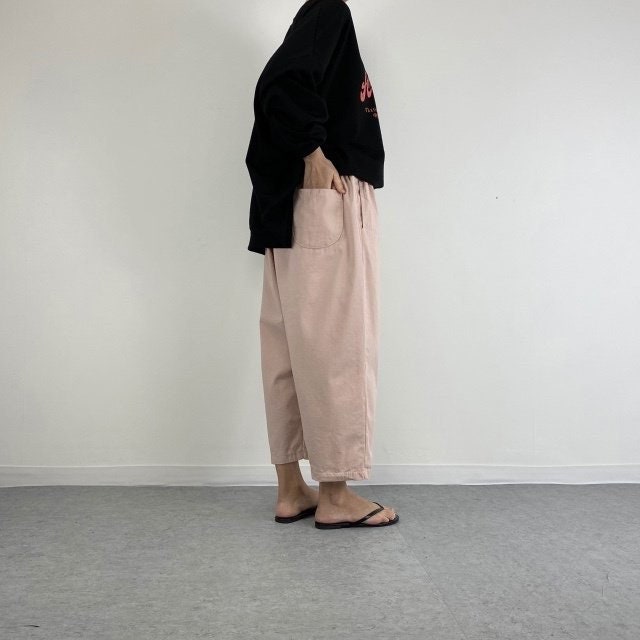 Organic Twill 100% Cotton Wide Legs Baggy Pants