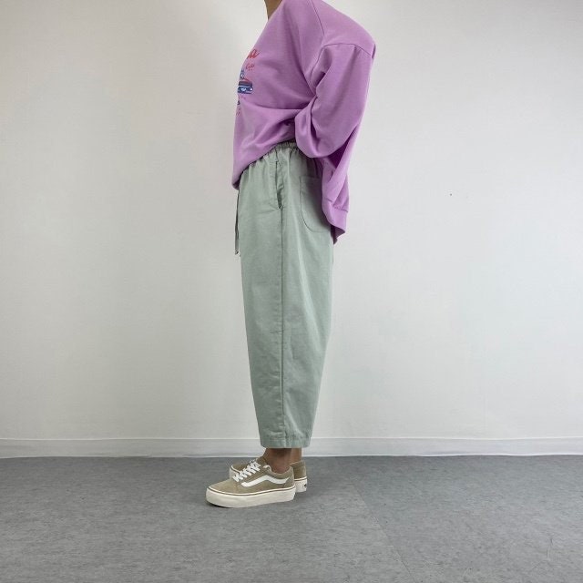 Organic Twill 100% Cotton Wide Legs Baggy Pants