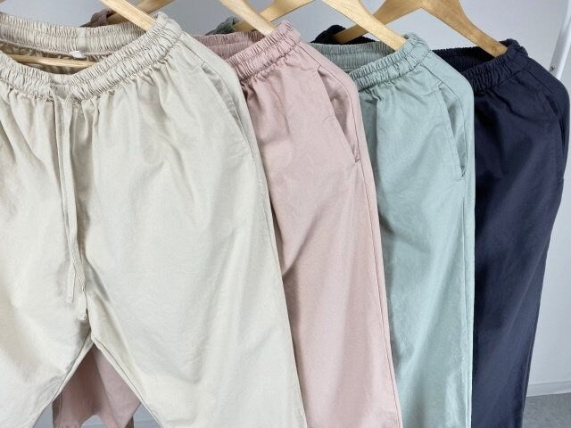 Organic Twill 100% Cotton Wide Legs Baggy Pants