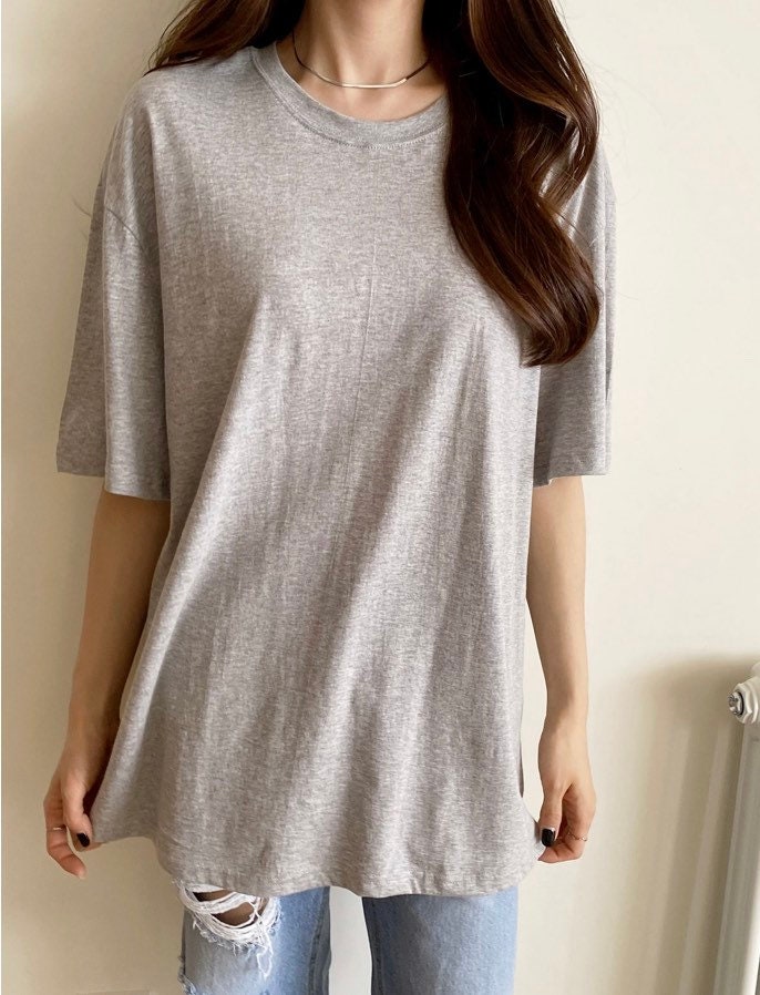 Women’s Basic Simple Thin Cotton Long T Shirts