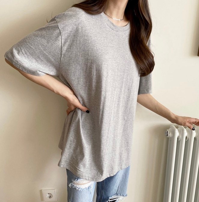 Women’s Basic Simple Thin Cotton Long T Shirts
