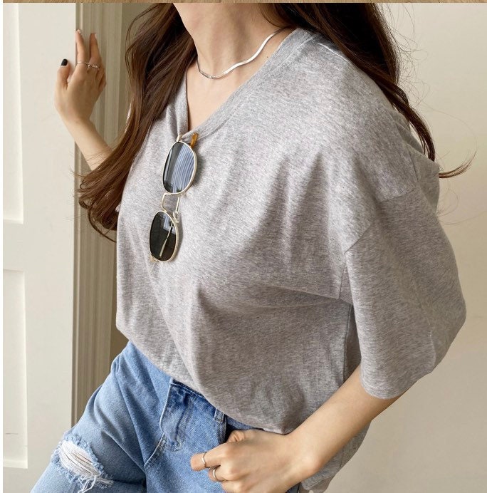 Women’s Basic Simple Thin Cotton Long T Shirts
