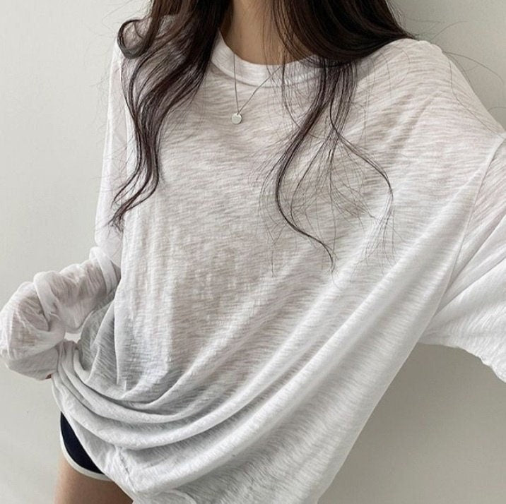 Summer Sheer Cotton Sweatshirts